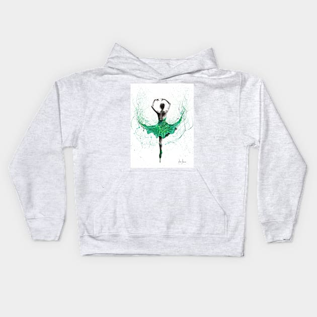 Ballerina in Tutu Kids Hoodie by AshvinHarrison